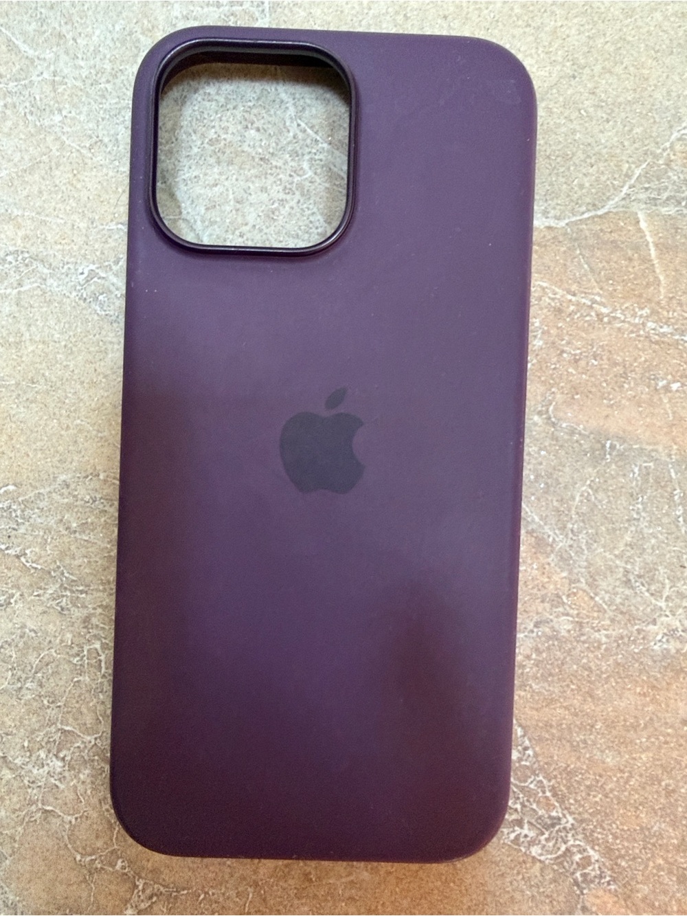 Apple Silicone iPhone Case 16 pro max- Plum Purple